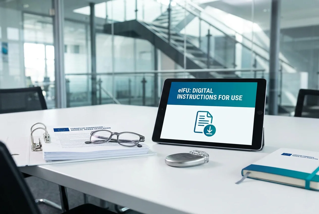 eIFU for professional medical devices: electronic instructions for use in accordance with Regulation (EU) 2025/1234